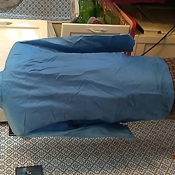 Vintage 1990s Y2K blue silk blazer jacket medium nwt - Picture 5 of 6